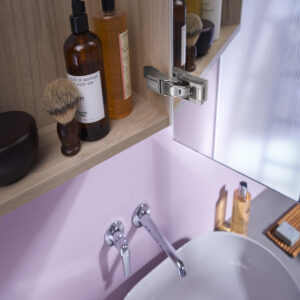 bisagra cristallo de vidrio de la marca blum